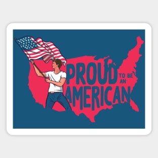 Proud to Be an American // American Patriot USA Magnet